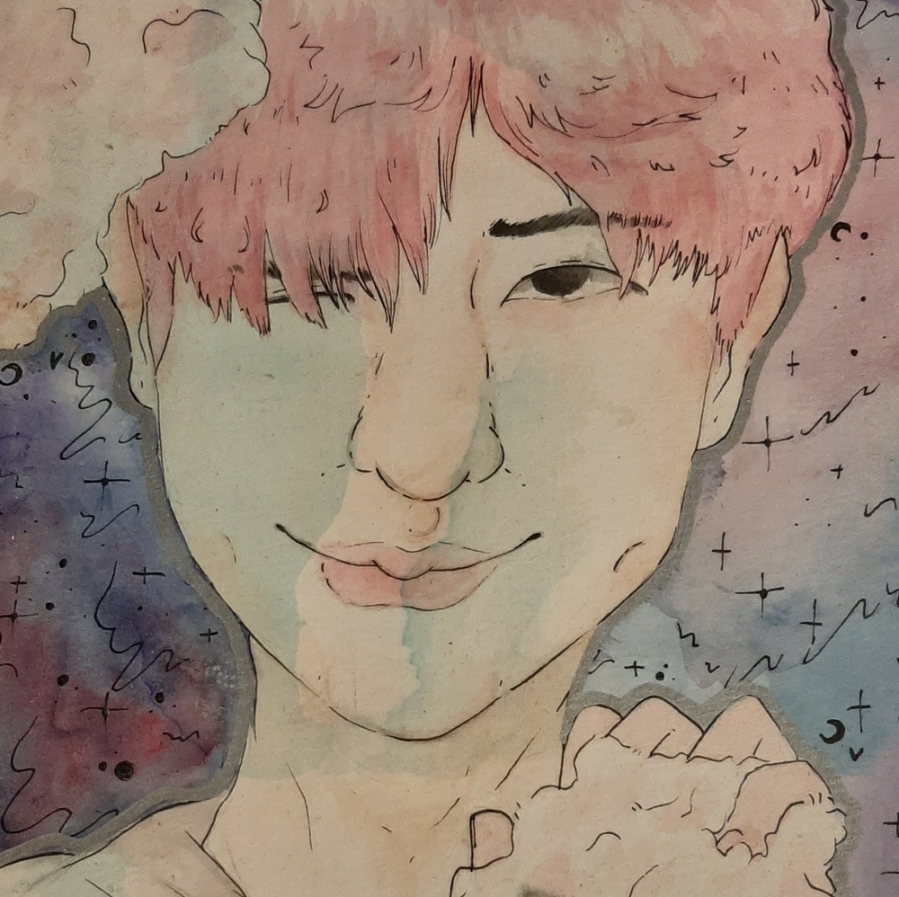 Art pic of BTS band member